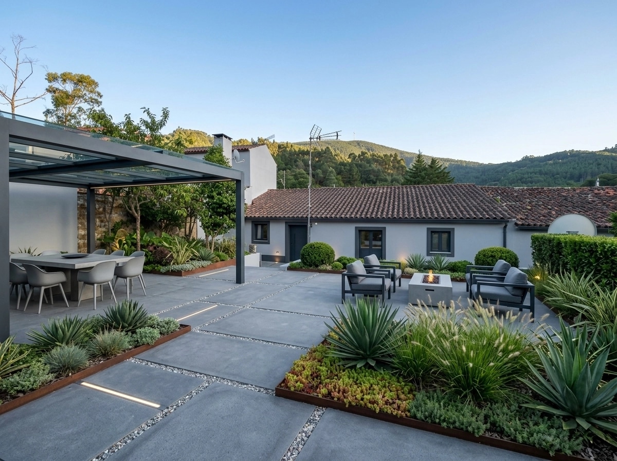 Landscape design in Contemporary Yard style — Yard by GenRoom AI
