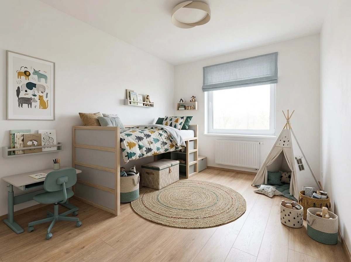 Interior design in Contemporary style — Kids Room by GenRoom AI