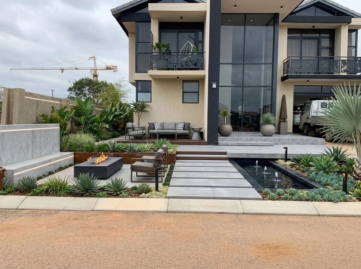 Landscape design in Contemporary Yard style — Yard by GenRoom AI