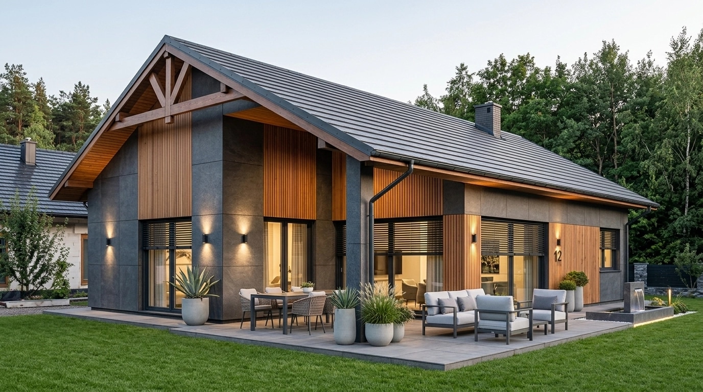 Facade design in Contemporary Facade style — Facade by GenRoom AI