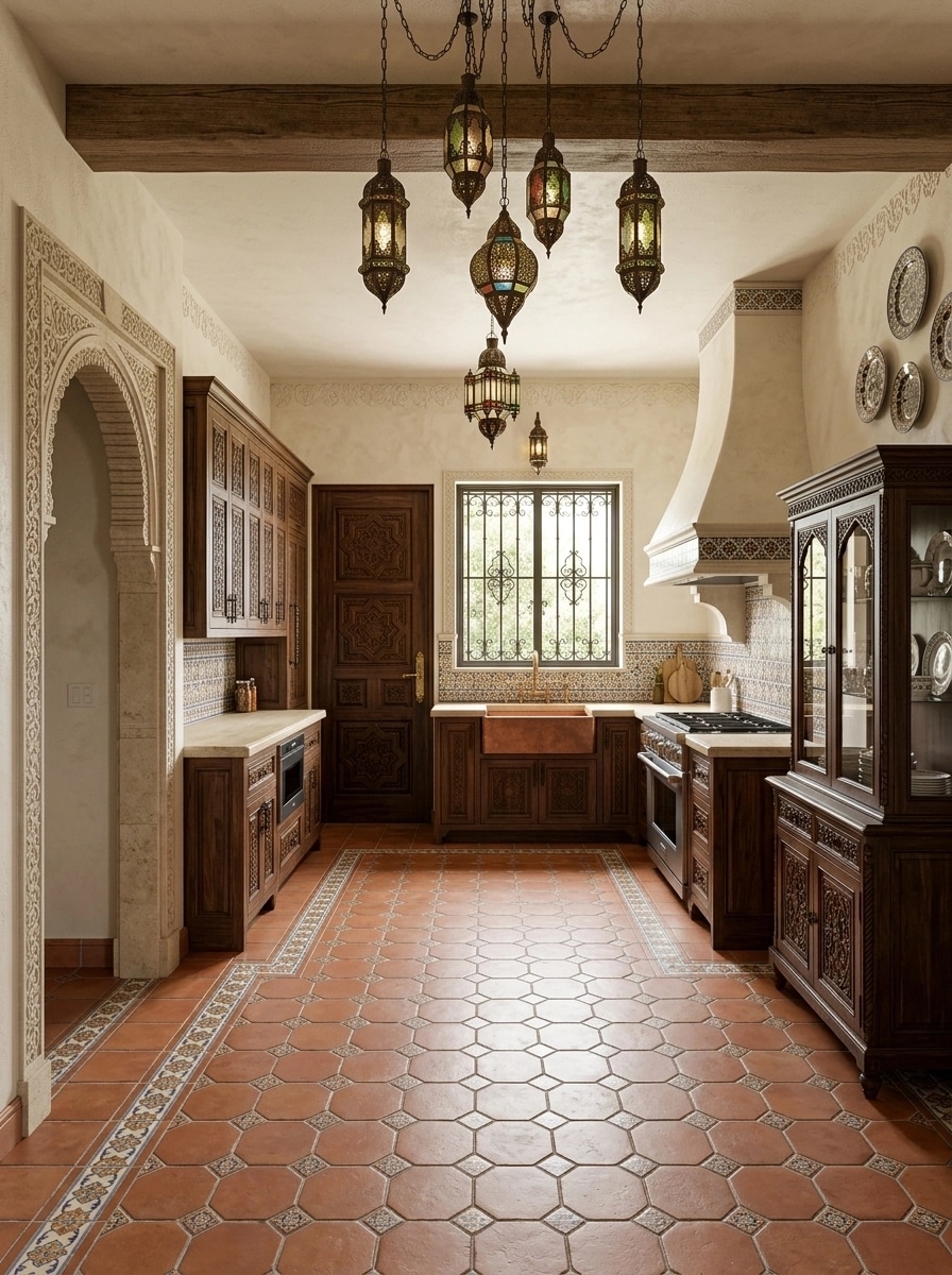 Interior design in Andalusian style — Kitchen by GenRoom AI