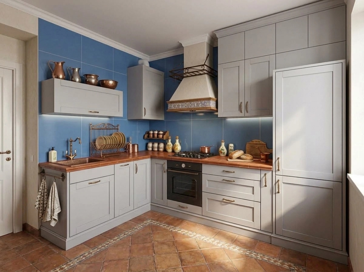 Mediterranean Cozinha design — interior photo by GenRoom AI