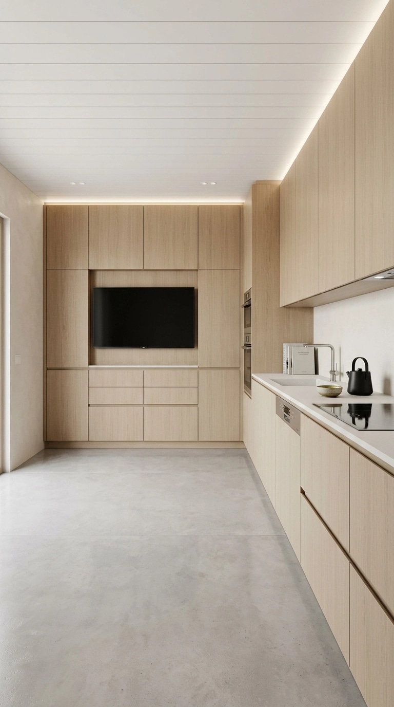 Minimalism Kitchen design — interior photo by GenRoom AI