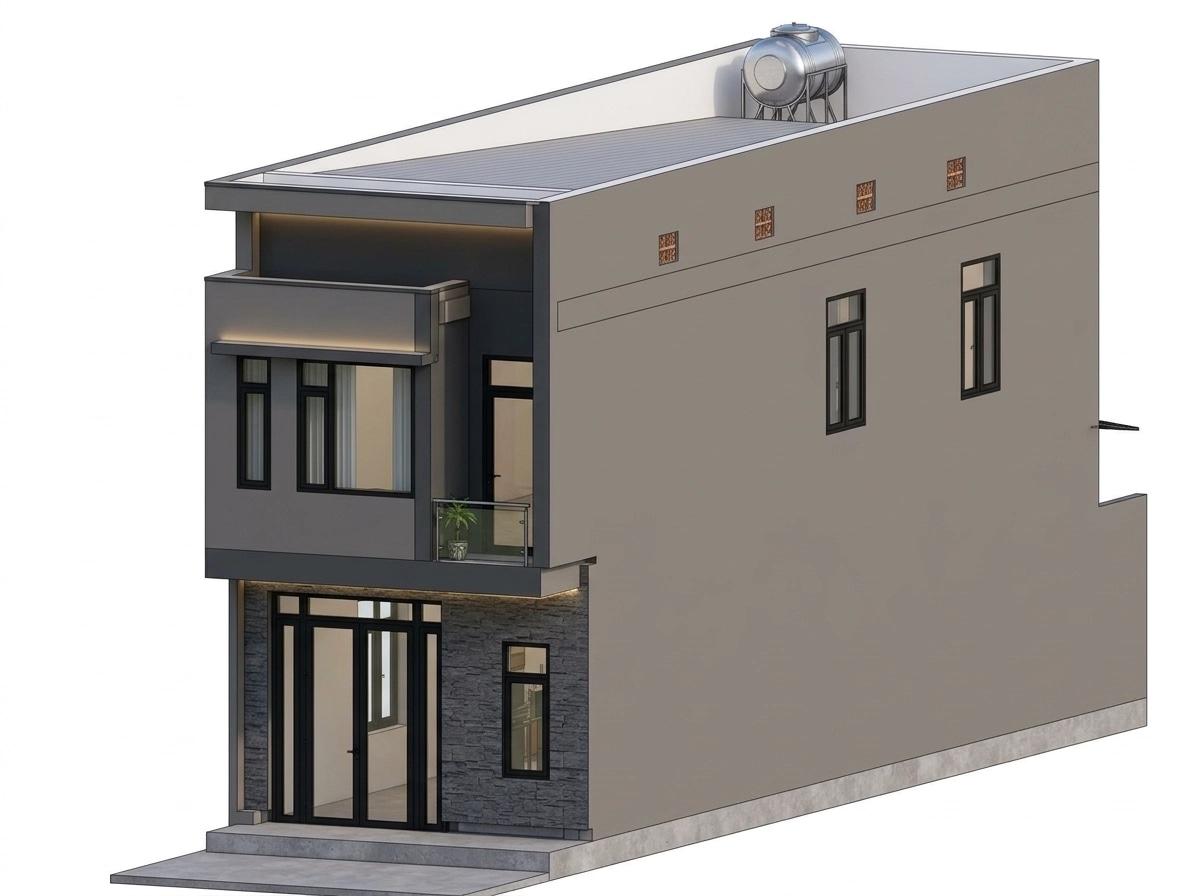 Contemporary Facade Facade design — facade photo by GenRoom AI