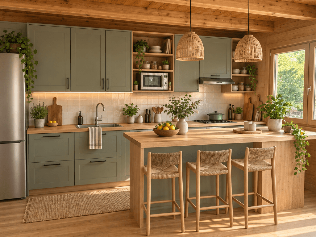 Kitchen interior in Scandinavian style — photo by GenRoom AI