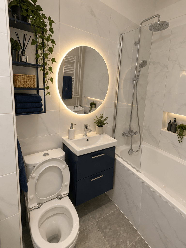 Bathroom interior in no_style style — photo by GenRoom AI