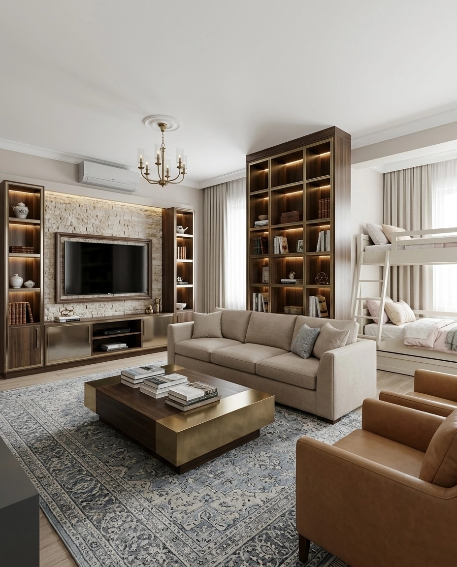 Interior design in Transitional style — Living Room by GenRoom AI