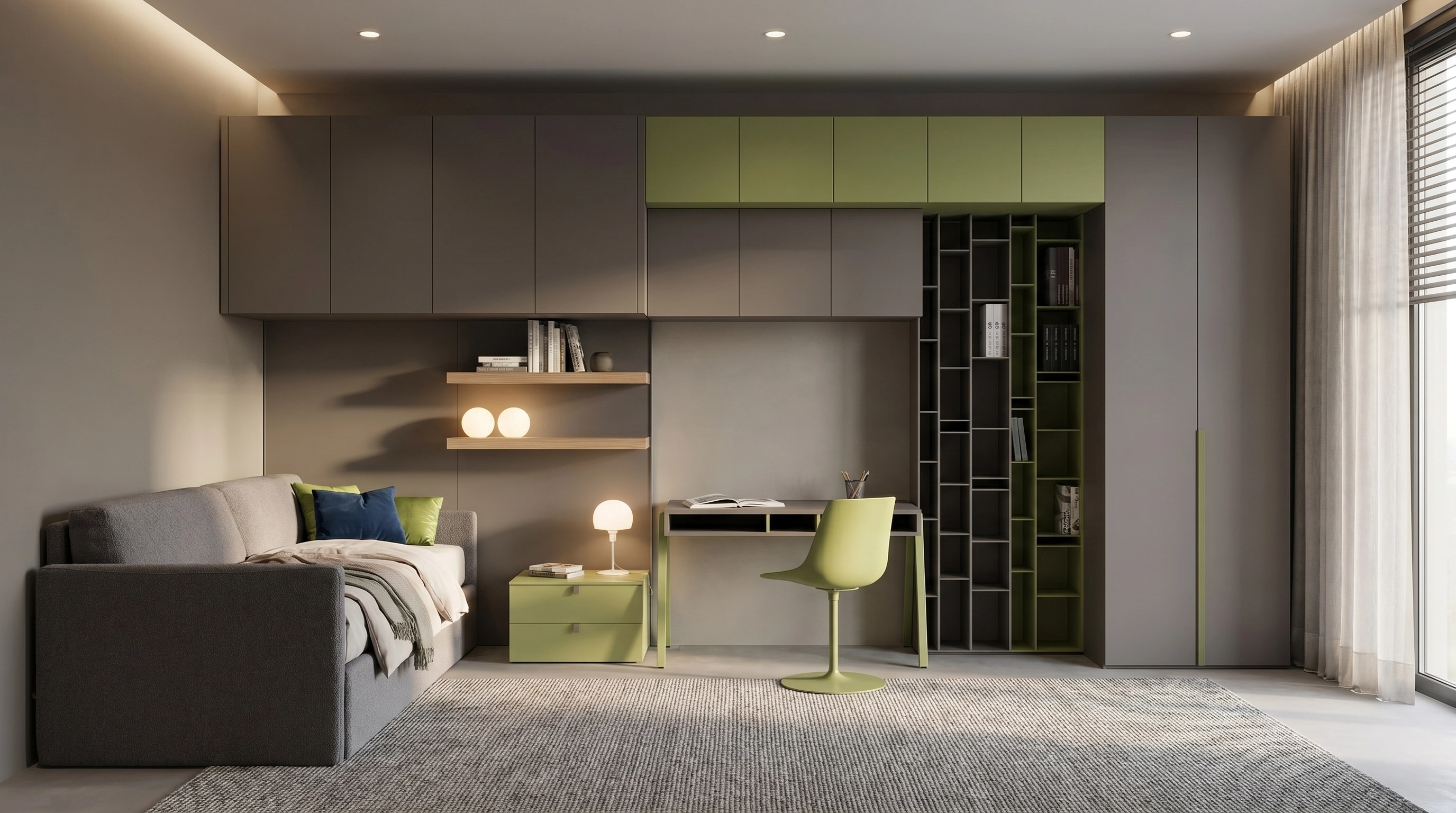 Contemporary Kids Room design — interior photo by GenRoom AI
