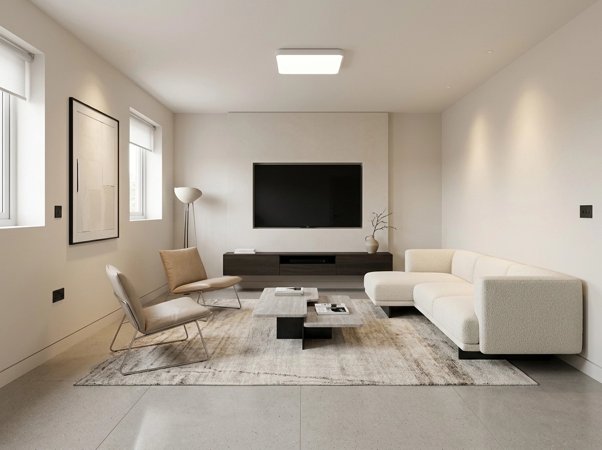 Minimalism Living Room design — interior photo by GenRoom AI