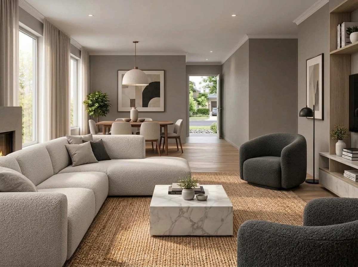 Interior design in Contemporary style — Living Room by GenRoom AI