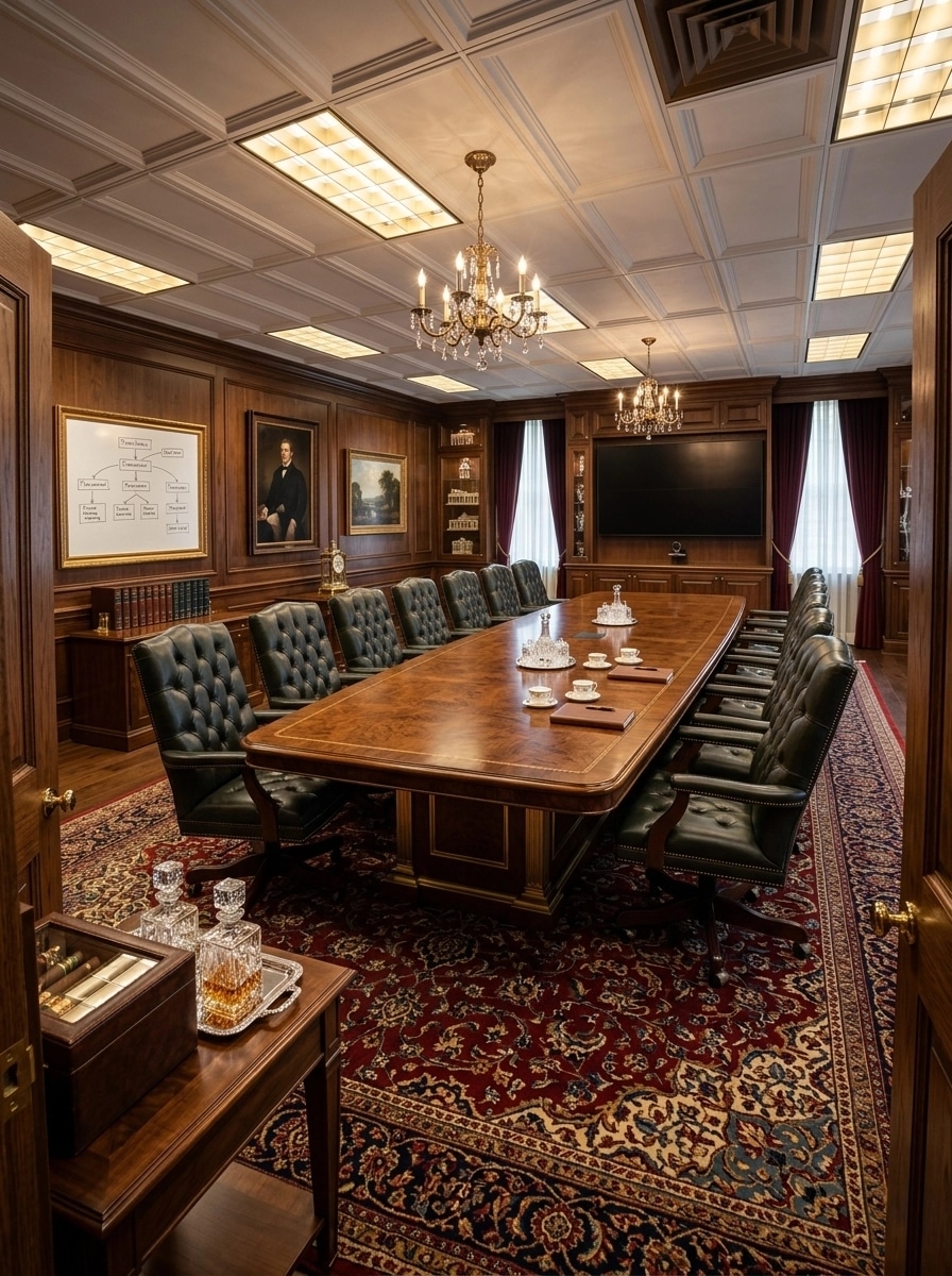 Design d'intérieur en style British — meeting_room par GenRoom AI