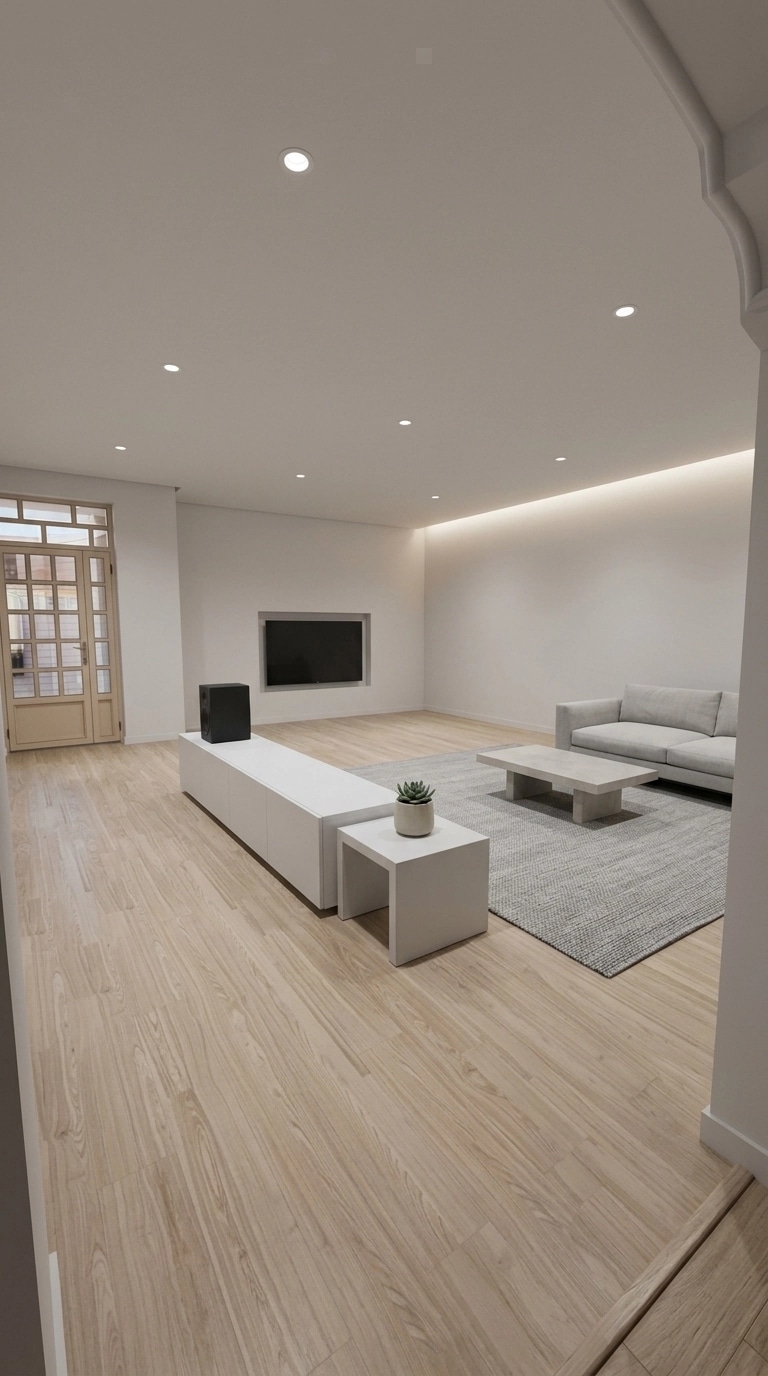 Interior design in Minimalism style — Living Room by GenRoom AI
