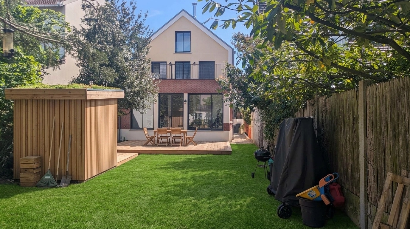 Landscape design in Eco Natural Garden style — Yard by GenRoom AI