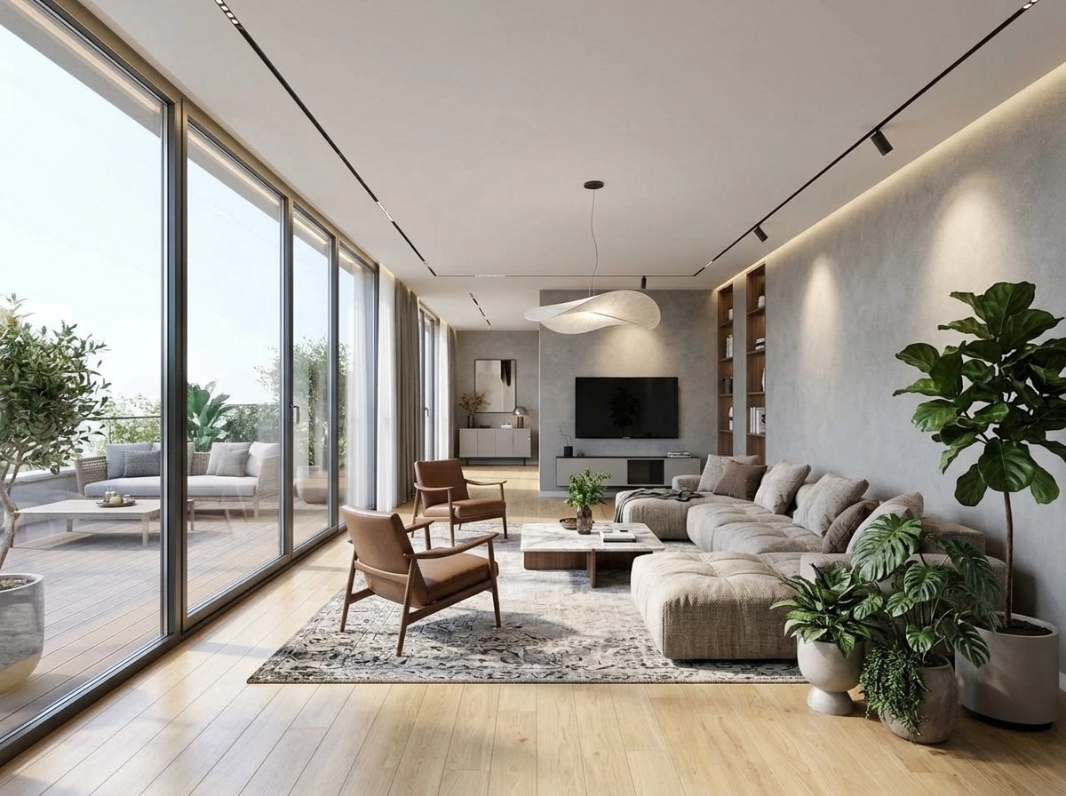 Interior design in Contemporary style — Living Room by GenRoom AI