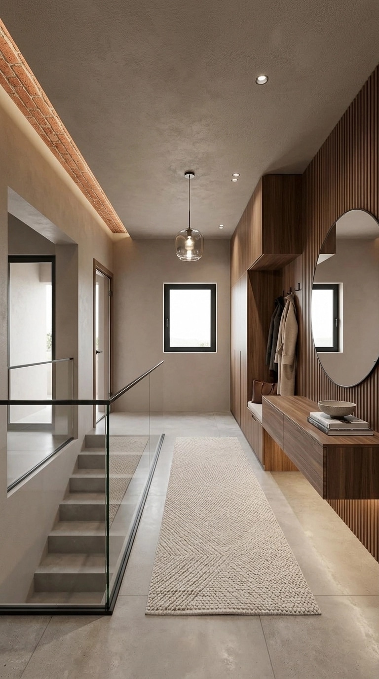 Hallway interior in Contemporary style — photo by GenRoom AI