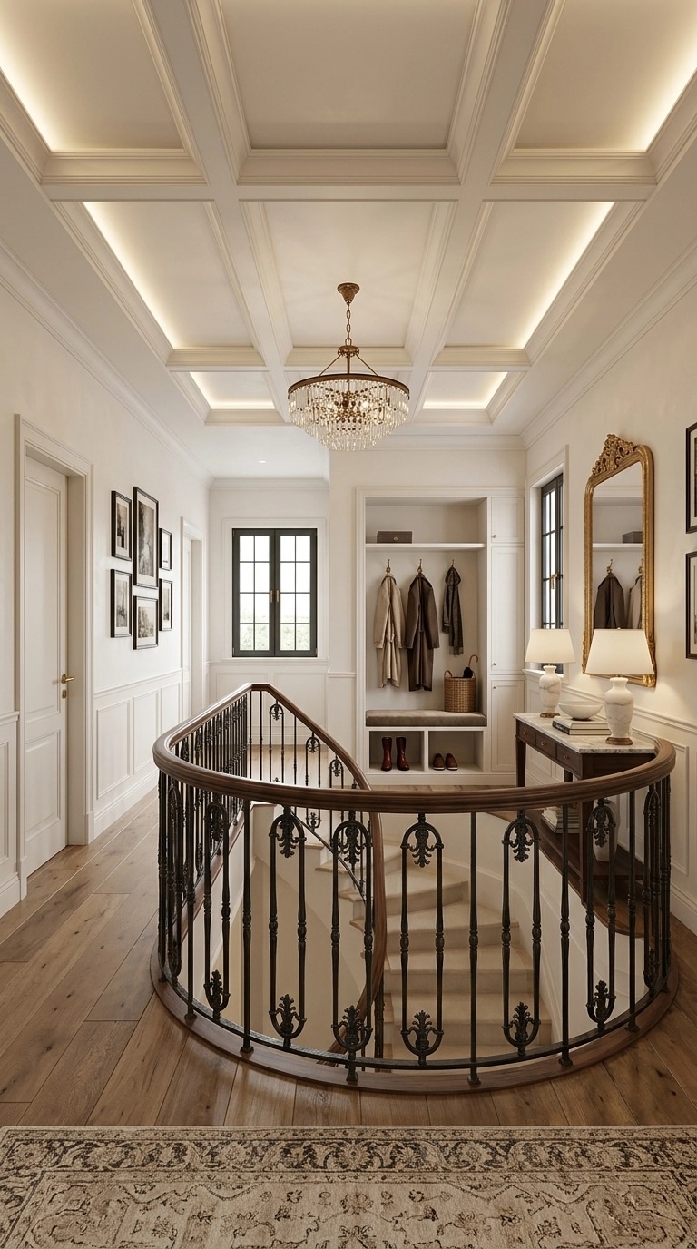 Transitional Hallway design — interior photo by GenRoom AI