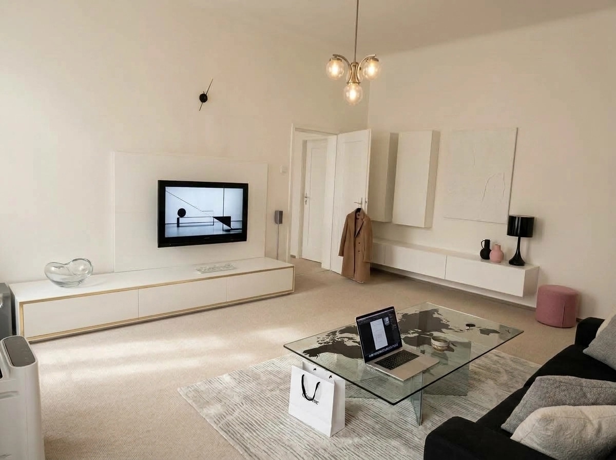 Minimalism Living Room design — interior photo by GenRoom AI