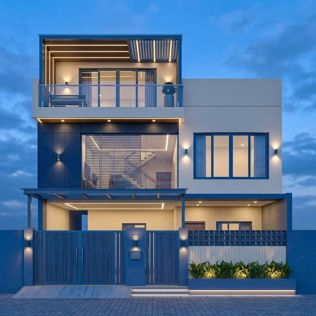 Contemporary Facade Facade design — facade photo by GenRoom AI