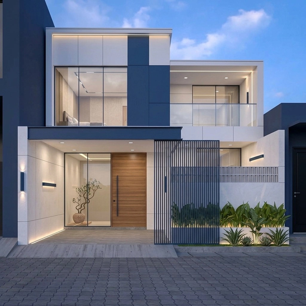 Minimalist Facade Facade design — facade photo by GenRoom AI