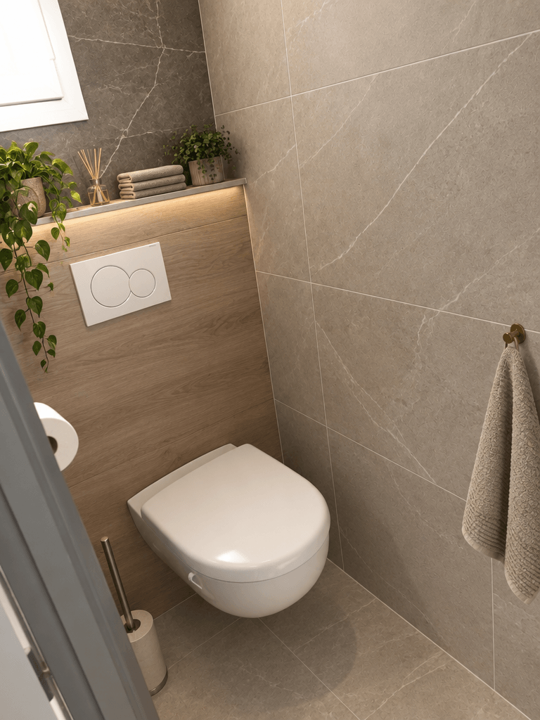 Contemporary Bathroom design — interior photo by GenRoom AI