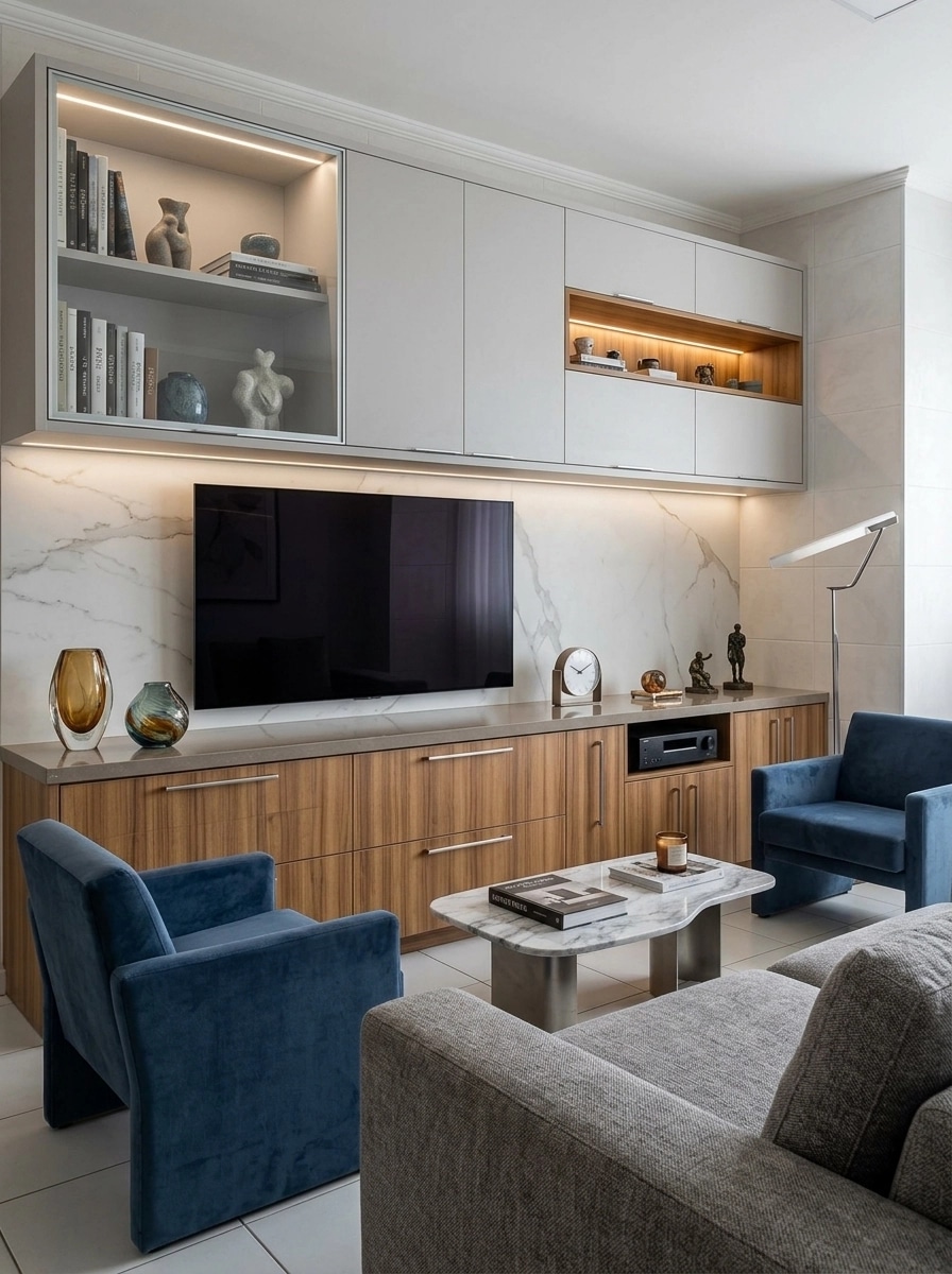 Interior design in Contemporary style — Living Room by GenRoom AI
