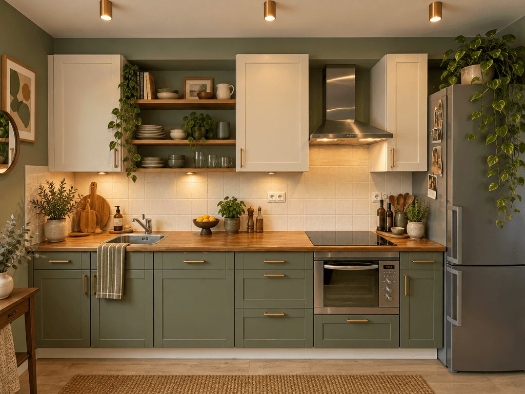 Design de interiores em estilo Mid-Century Modern — Cozinha por GenRoom AI
