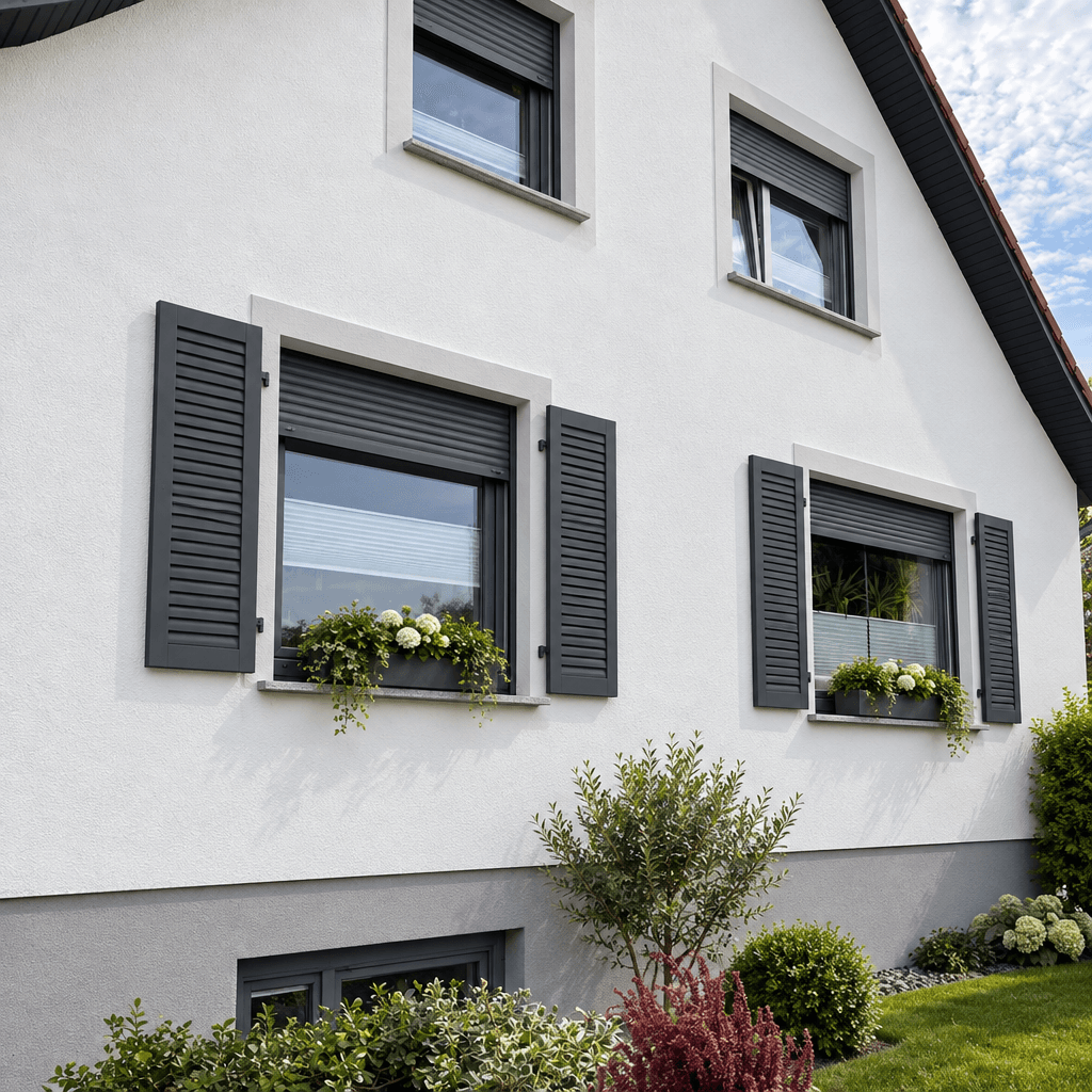Facade design in German Modernist Facade style — Facade by GenRoom AI
