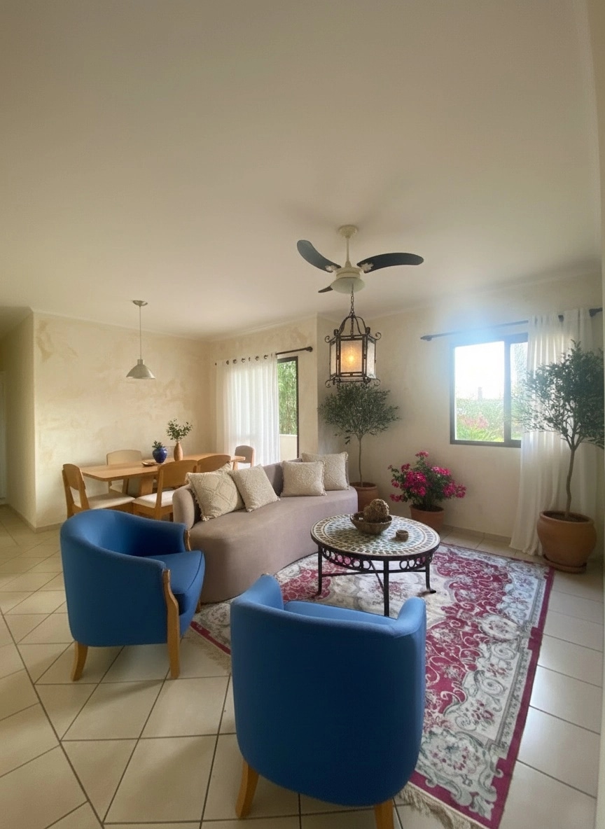 Interior design in Mediterranean style — Living Room by GenRoom AI