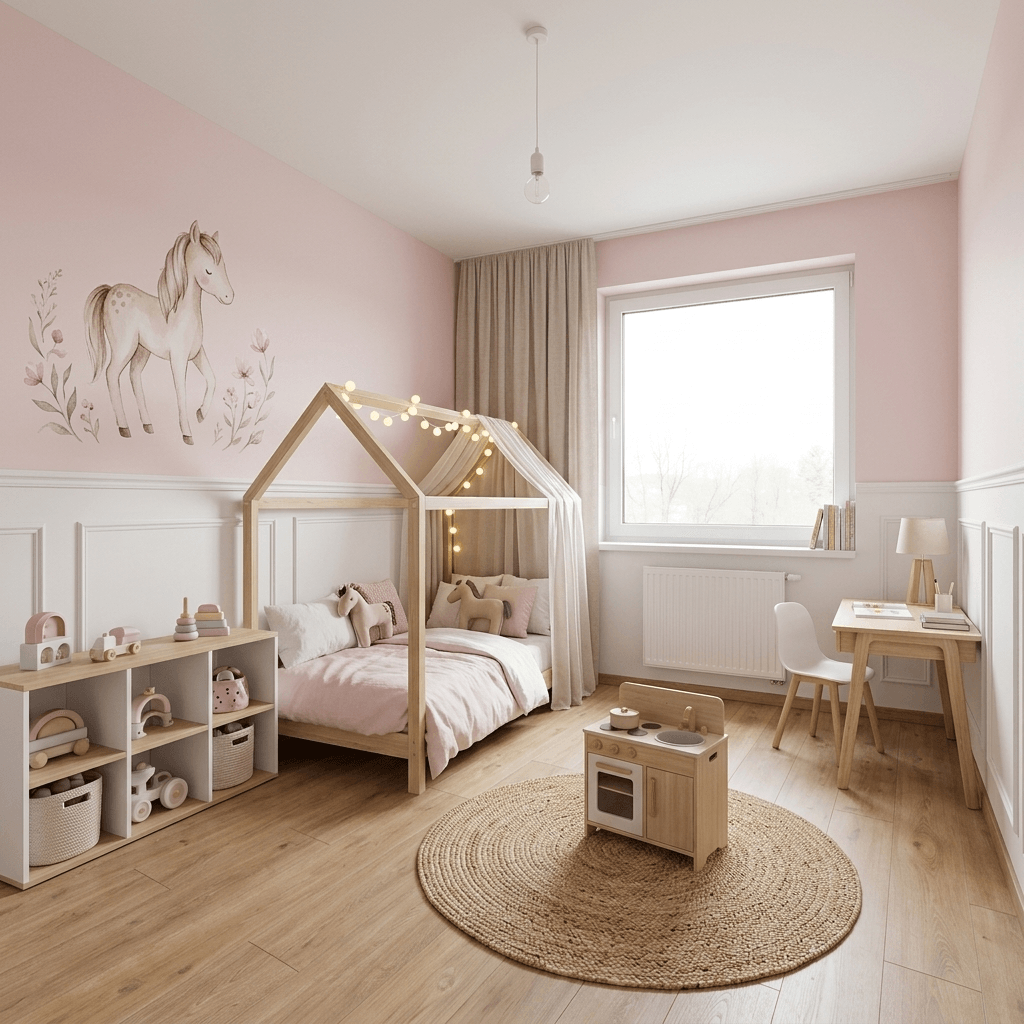 Interior design in Scandinavian style — Kids Room by GenRoom AI