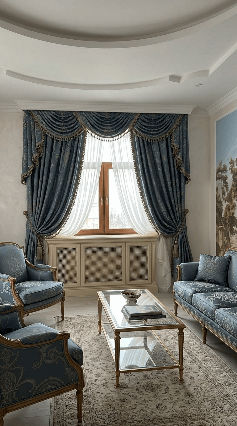 Neoclassic Soggiorno design — interior photo by GenRoom AI