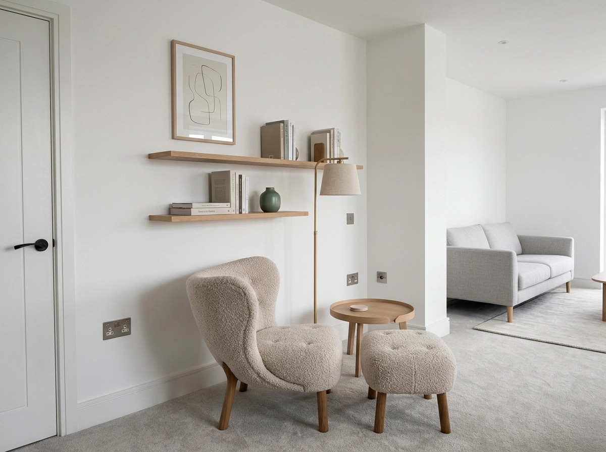 Interior design in Scandinavian style — Living Room by GenRoom AI
