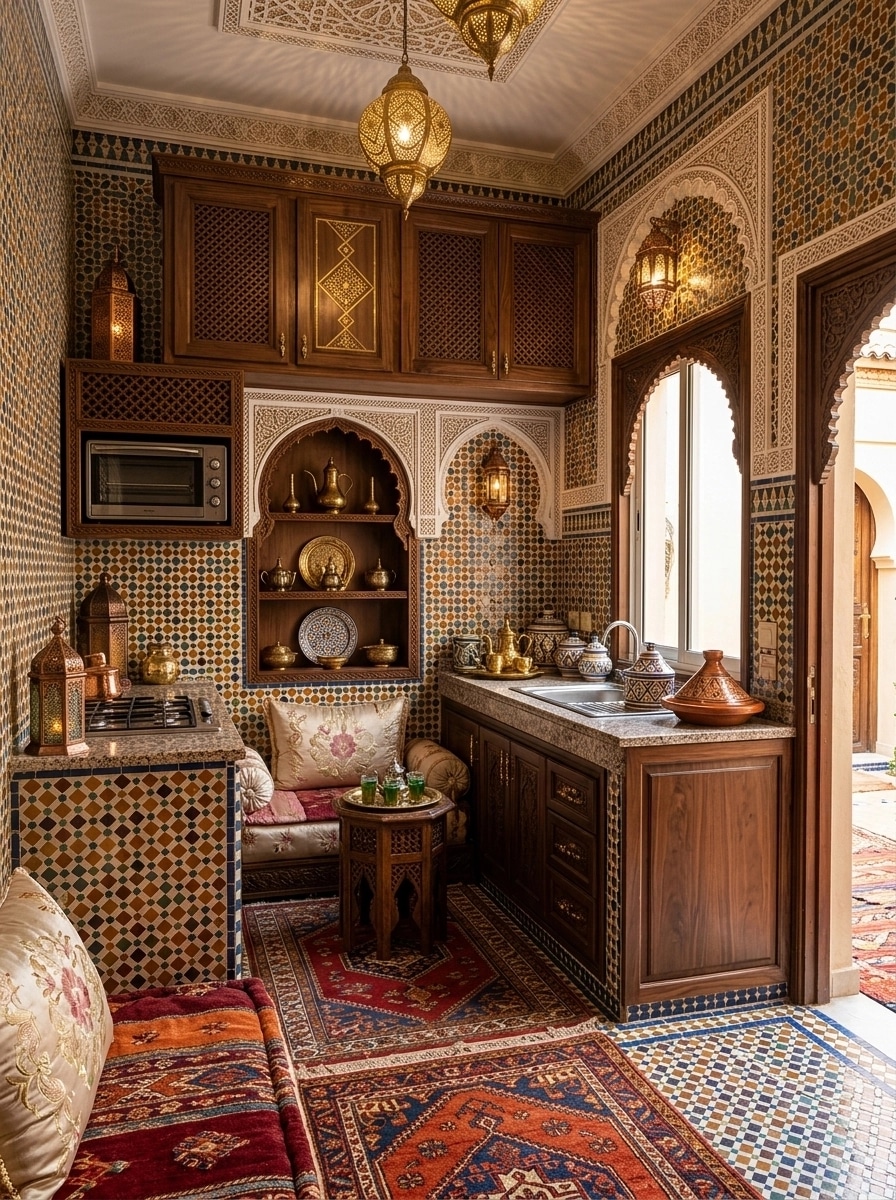 Interior design in Arabian / Moroccan style — Kitchen by GenRoom AI
