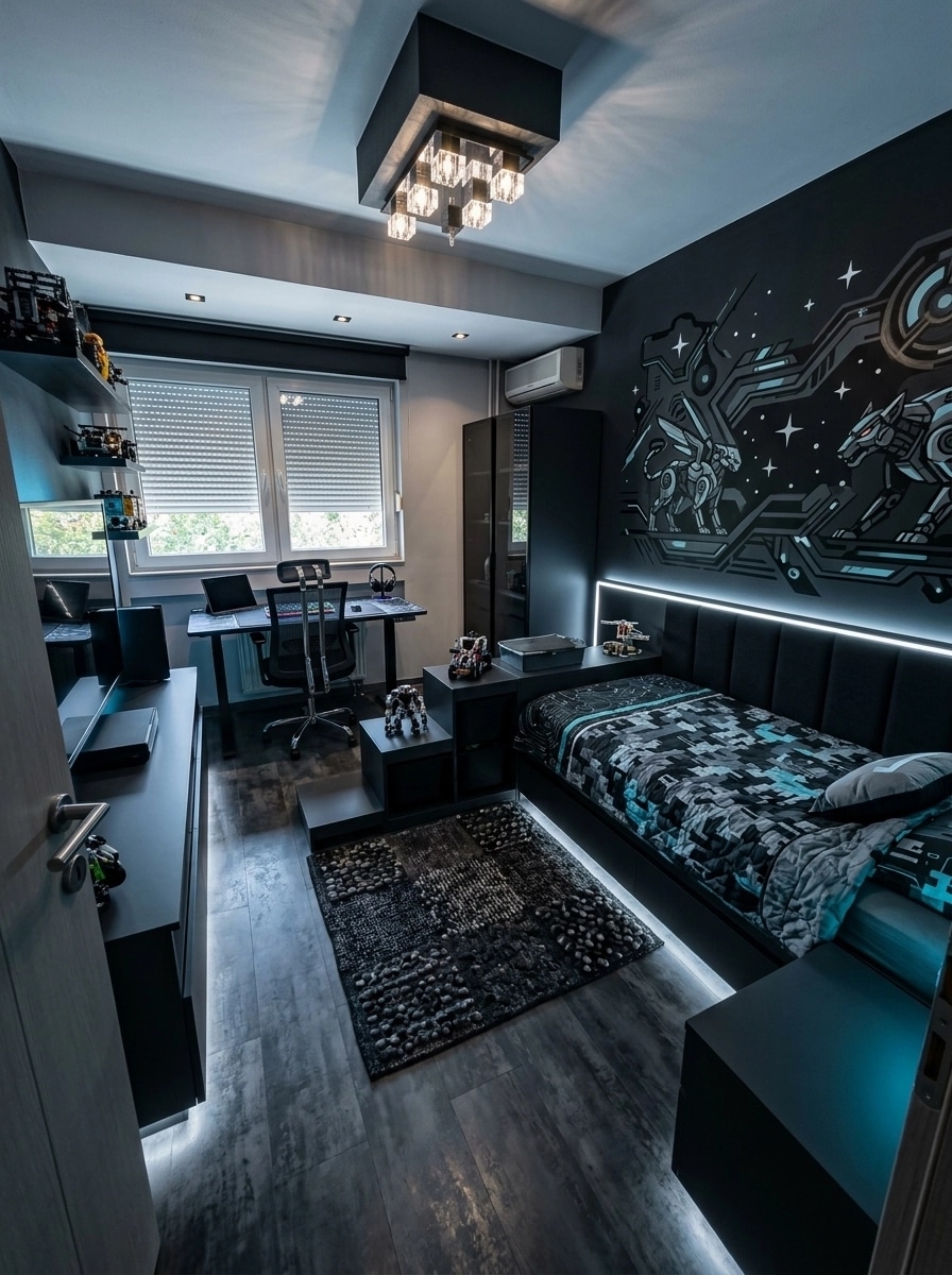 Blacktec Kids Room design — interior photo by GenRoom AI