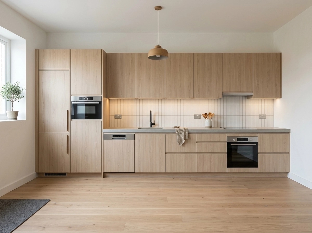 Kitchen interior in Scandinavian style — photo by GenRoom AI