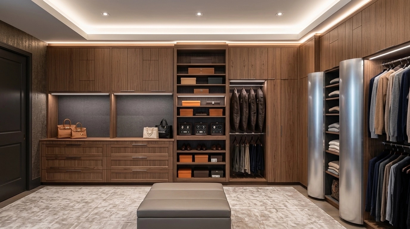 Interior design in Contemporary style — wardrobe by GenRoom AI