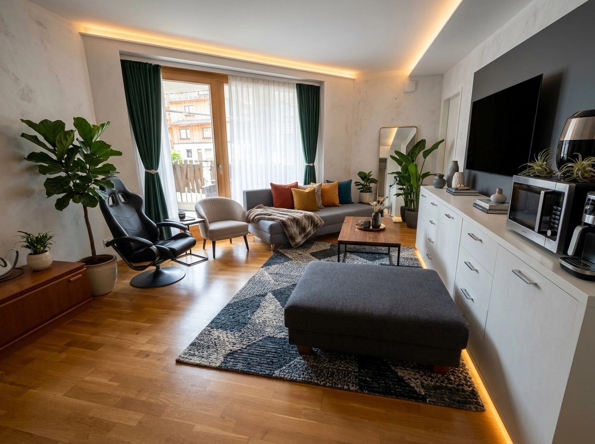 Interior design in Contemporary style — Living Room by GenRoom AI