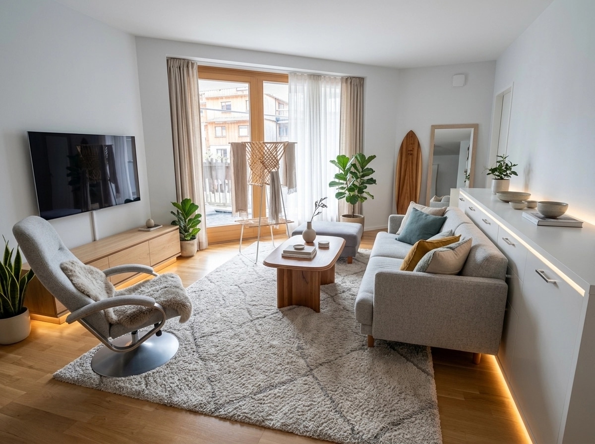 Scandinavian Living Room design — interior photo by GenRoom AI