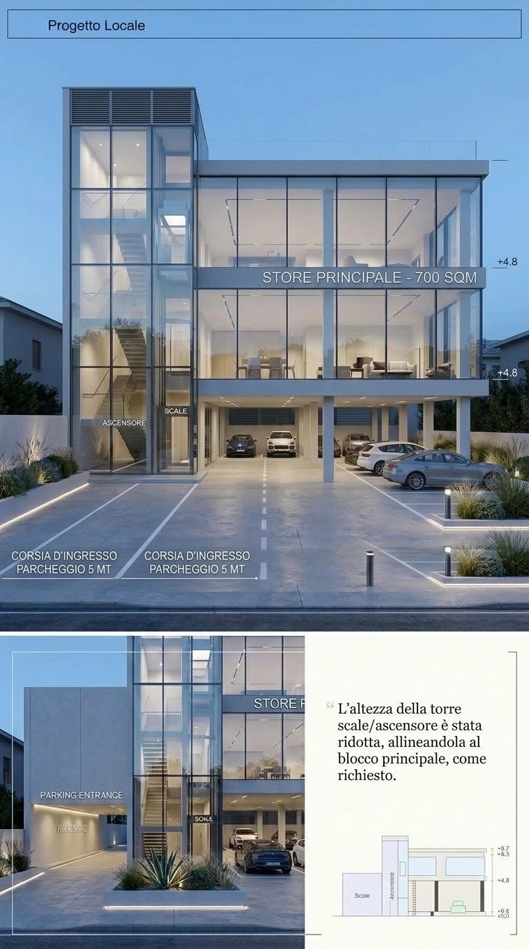 Facade design in Minimalist Facade style — Facade by GenRoom AI