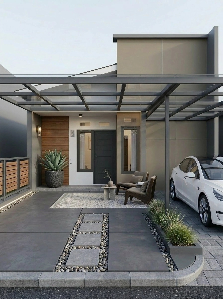 Interior design in Minimalism style — terrace by GenRoom AI