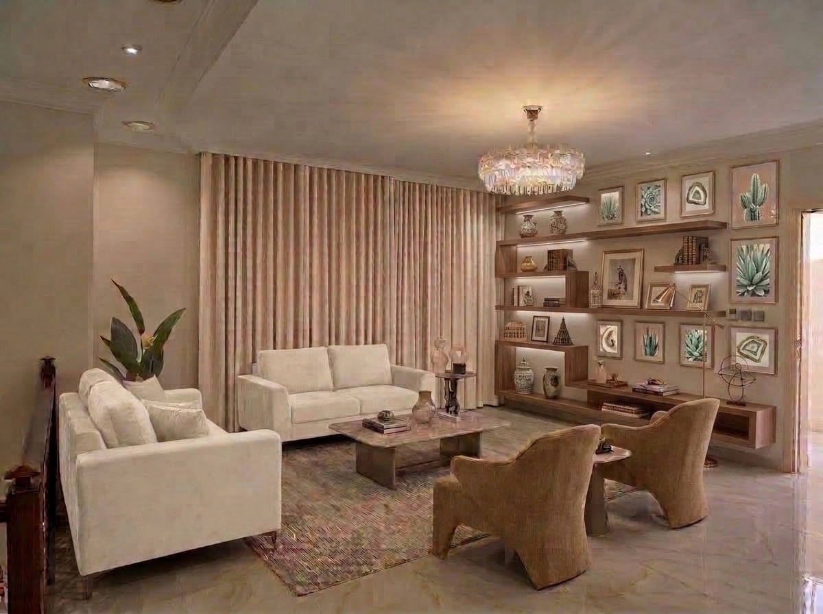 Interior design in Contemporary style — Living Room by GenRoom AI