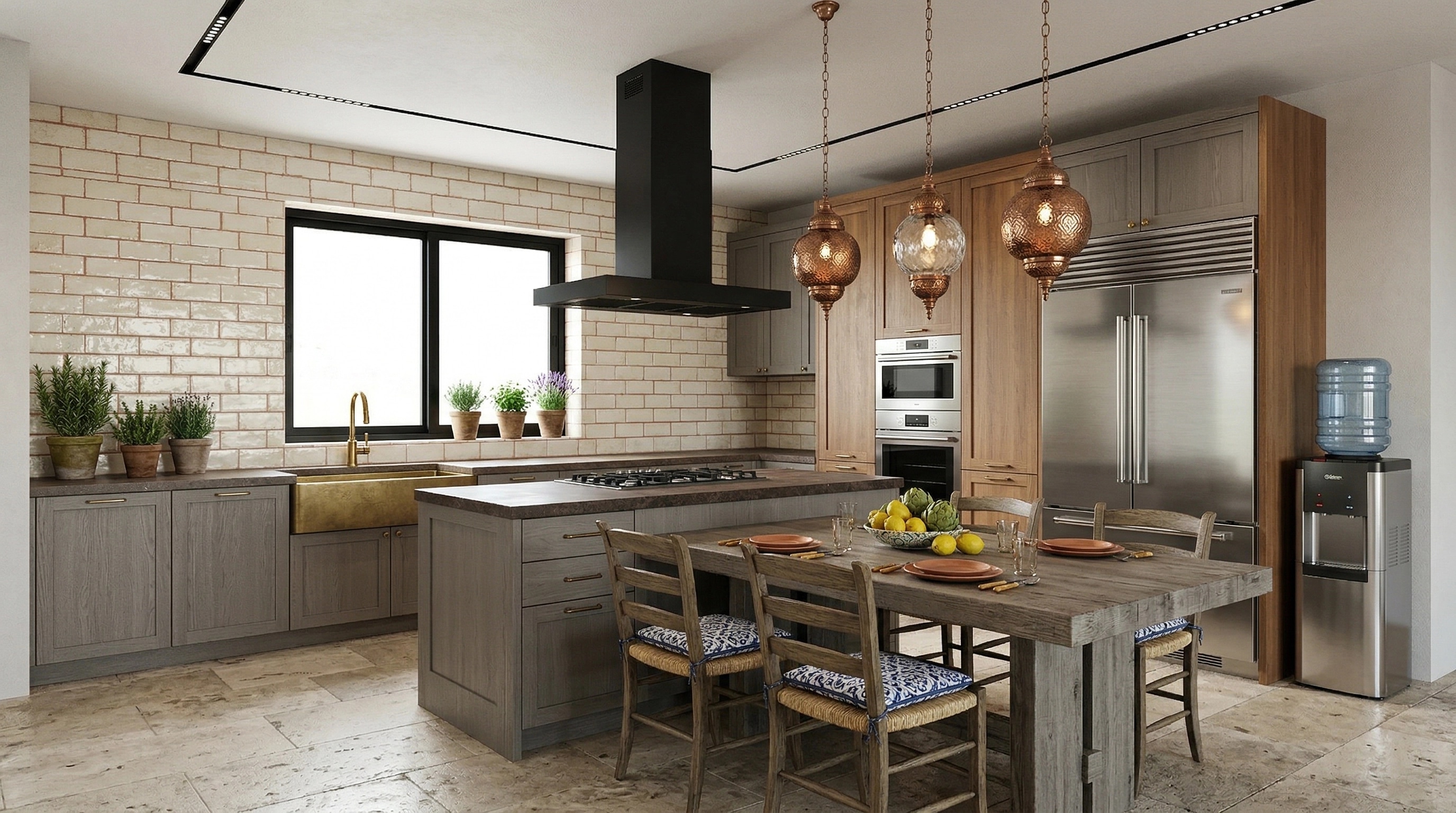 Interior design in Mediterranean style — Kitchen by GenRoom AI