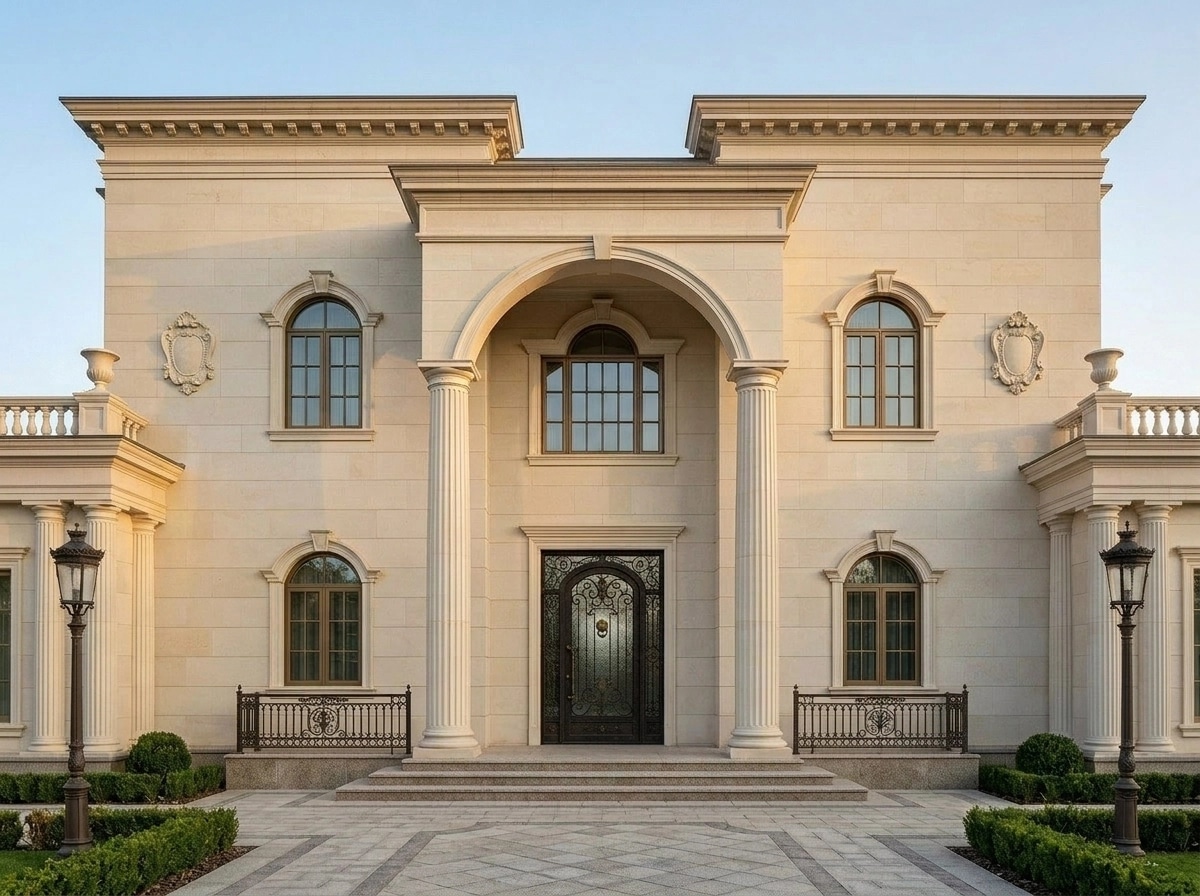 Neoclassic Facade Facade design — facade photo by GenRoom AI