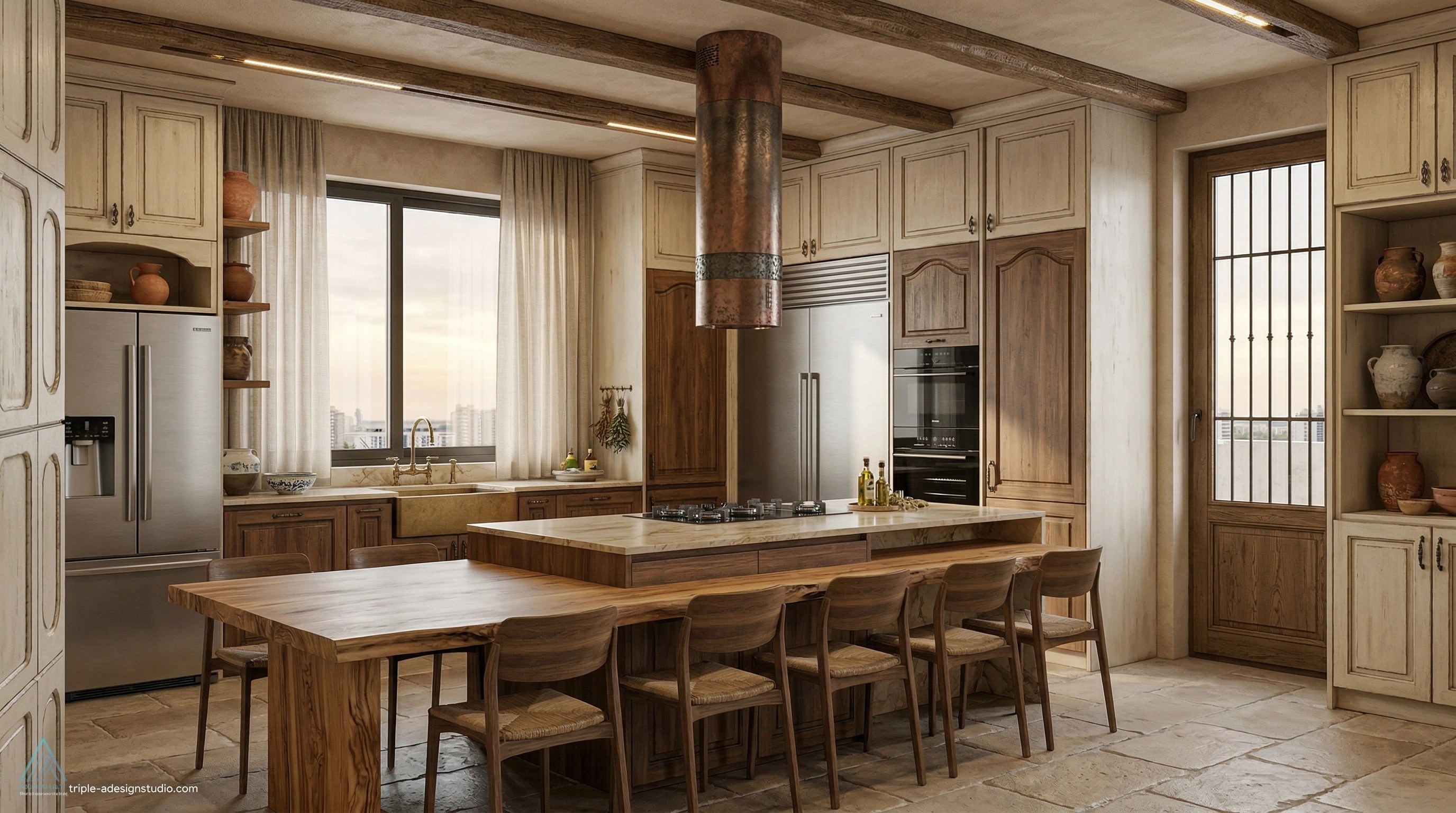 Mediterranean Kitchen design — interior photo by GenRoom AI