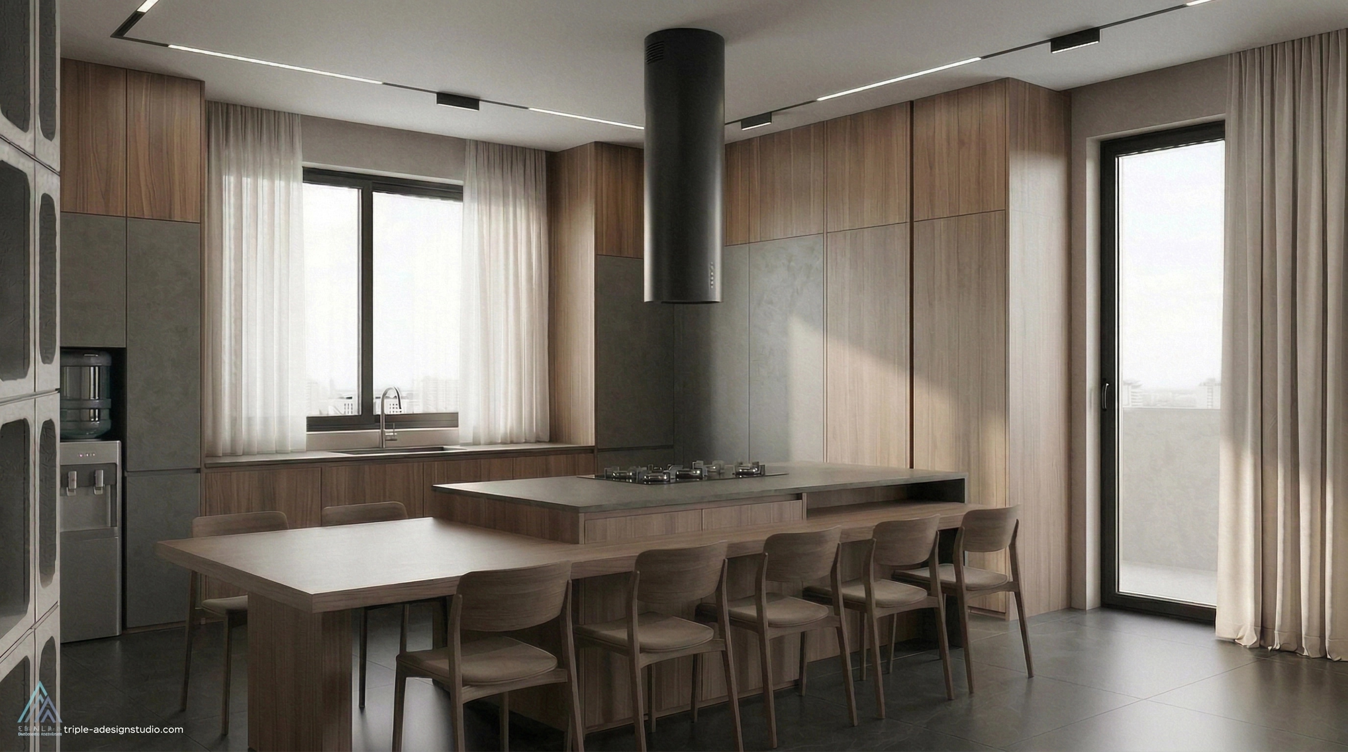 Minimalism Kitchen design — interior photo by GenRoom AI