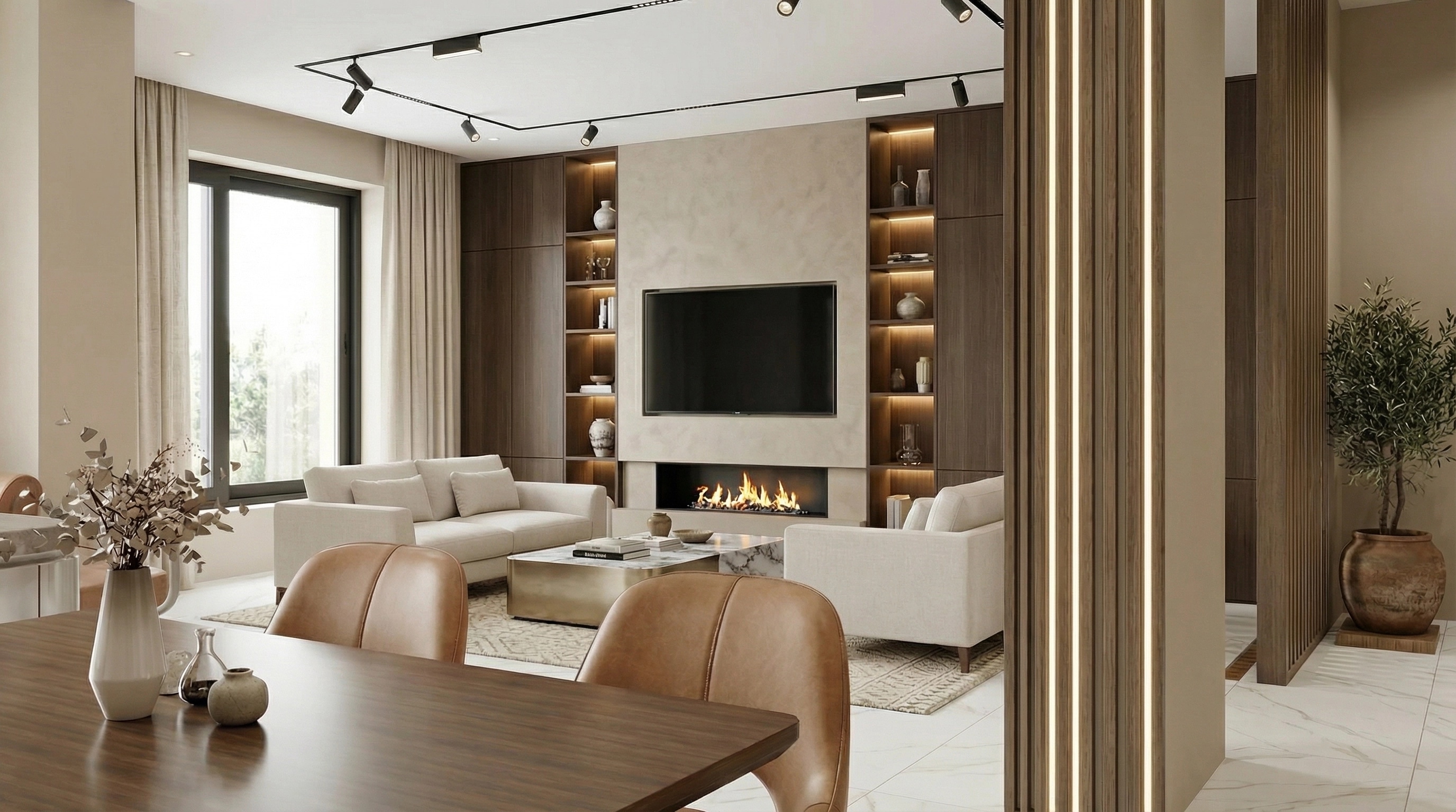 Interior design in Mediterranean style — Living Room by GenRoom AI