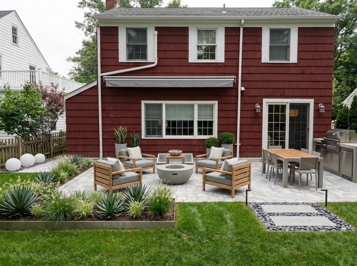 Landscape design in Minimalist Yard style — Yard by GenRoom AI