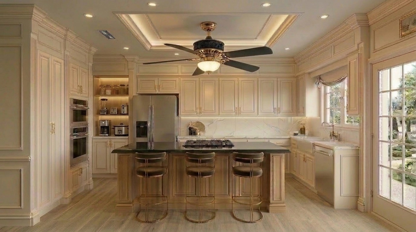 Neoclassic Kitchen design — interior photo by GenRoom AI