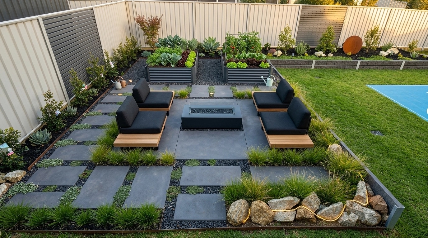 Landscape design in Contemporary Yard style — Yard by GenRoom AI