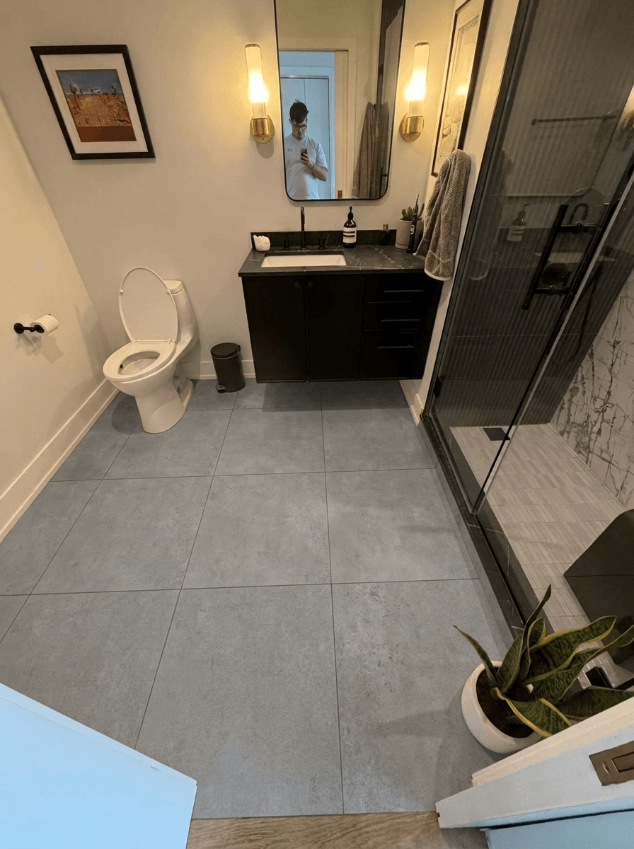 Bathroom interior in no_style style — photo by GenRoom AI