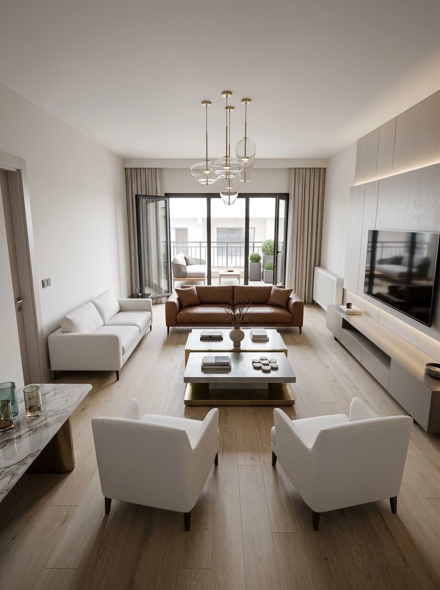 Interior design in Contemporary style — Living Room by GenRoom AI